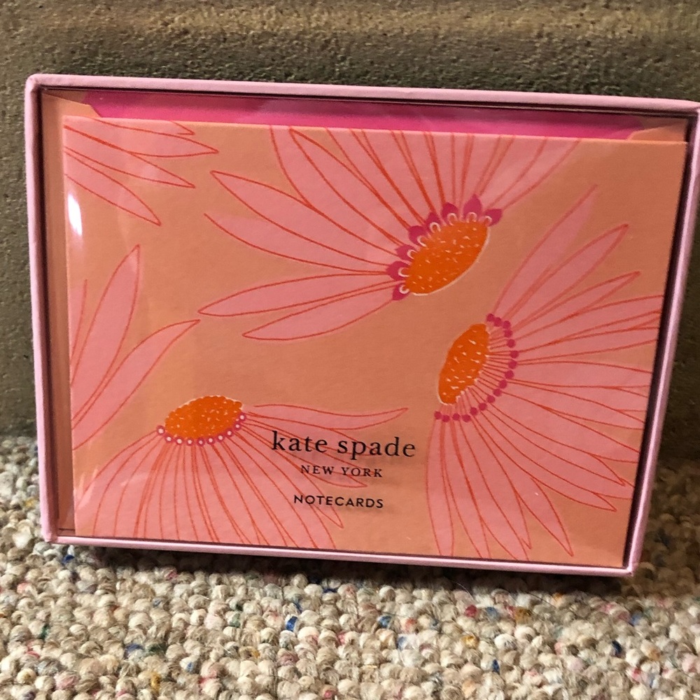 🆕 Kate Spade Falling Flower Notecards Set - Picture 2 of 4